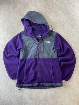 The North Face Damen Denali Polartec Full-Zip Fleece Hoodie Lila/Grau XS