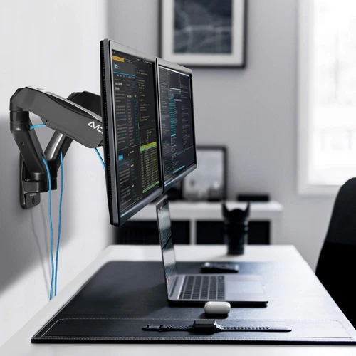 Dual 17"-32" Monitor Wall Mount fits Two 19.8 lbs Flat/Curved Computer Monito... - Picture 7 of 7