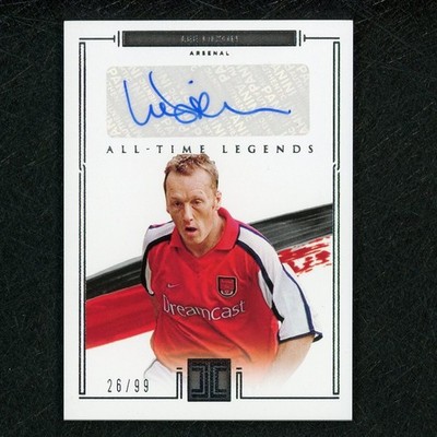 2020-21 Impeccable Lee Dixon All Time Legends Auto 26/99 Arsenal ZD7778