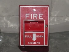 SIEMENS MSI-10B SINGLE ACTION FIRE ALARM PULL STATION 500-893080 (28 AVAILABLE)