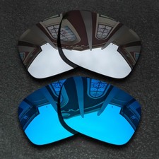 Silver Blue Anti-Scratch Replacement Lenses For-Oakley Holbrook Metal OO4123
