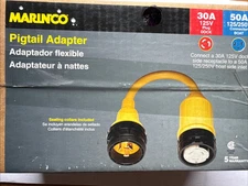 Marinco 117A Marine Electrical Shore Power Pigtail Adapter (30-Amp 125-Volt R2S5