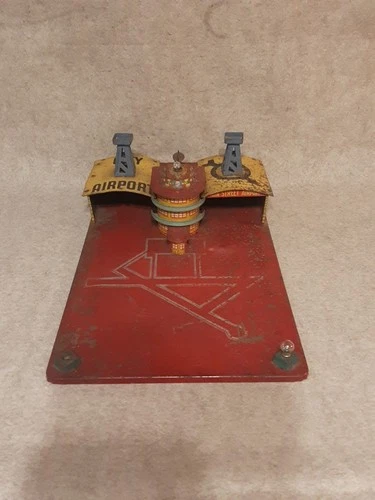 Vintage Louis Marx Tin Toy for Trains CITY AIRPORT Sky Way Sky Chief 1930s 1940s