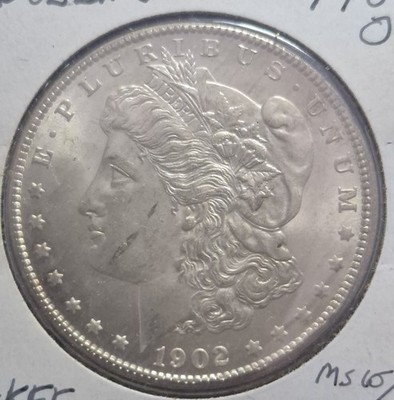 1902 O Morgan SilverDollar - MS ++- Uncirculated Plus Plus AKEE Papers E4711T