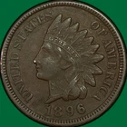 1896 Indian Head Cent Choice Extremely Fine XF+ Coin #42820