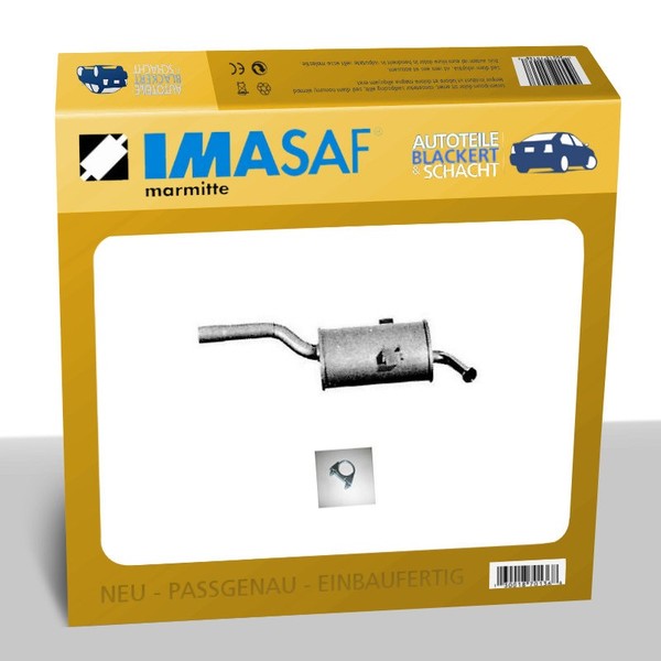 Imasaf Esd Auspuff Endtopf FüR Innocenti Mini 0.55 + 0.60 + 0.65 1984-1995-image