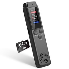 64GB Digital Voice Recorder Voice Activated Recorder for Lectures Meetings, A...