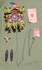 Black Forest Hunters Cuckoo Clock Hubert Herr Never Used D-78098 free shipping