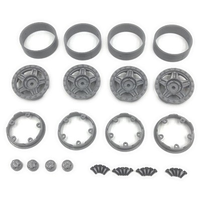 Hobby Plus RC Technology Co., Ltd. Deep Star Bead Lock Wheel ( 1.2 ) Grey / HBP2