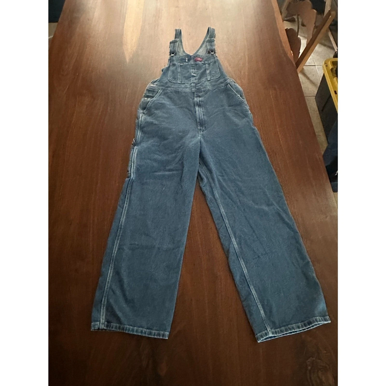 Vintage Dickies Denim Bib Overalls - 36x32 - Indigo Blue Workwear
