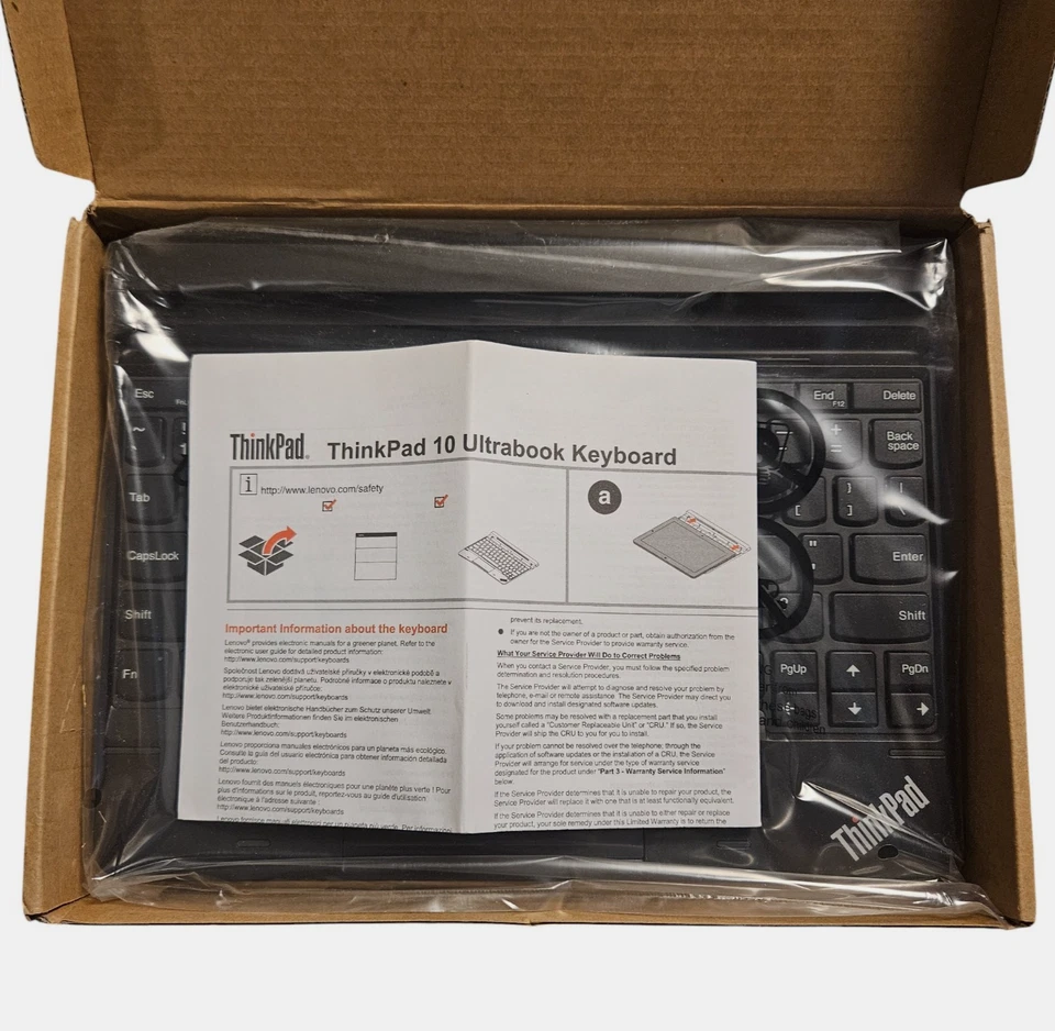 Lenovo ThinkPad 10 Ultrabook Keyboard US English Mechanical Open Box 4X30H42137 - Image 2 of 4