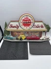 Vintage 1988 Coca Cola Clock Family Drive In Burwood Products WORKS 20.75”long