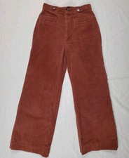 Vintage H.I.S Corduroy Flared Pants Women's 27x27 Brown 70s USA Bell Bottom