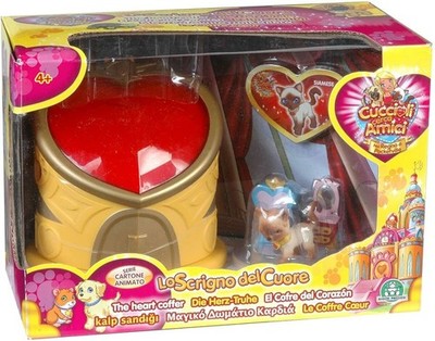 PRECIOUS GAMES PUPPIES LOOK FOR FRIENDS CARTOOL PLAYSET HEART CHEST