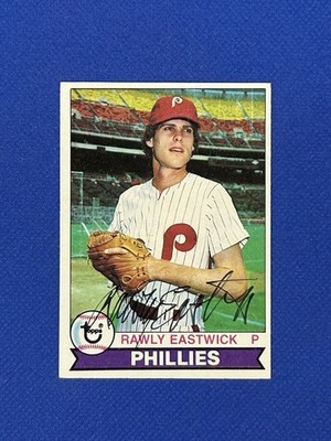1979 Topps Rawly Eastwick #271 Philadelphia Phillies Signed Auto autograph