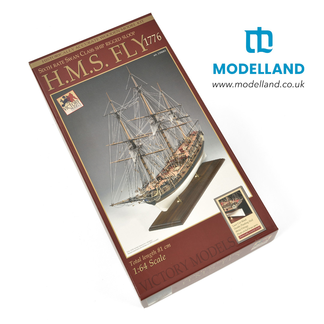 HMS Fly Wooden Model Ship Kit Amati B1300,03 1:64 Scale