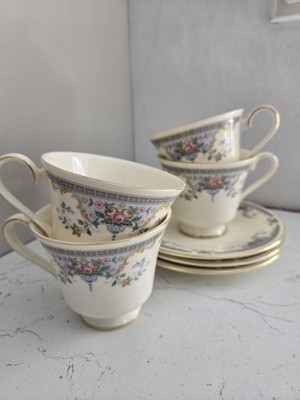 Vintage Royal Doulton English Fine Bone China Juliet Teetassen & Untertassen