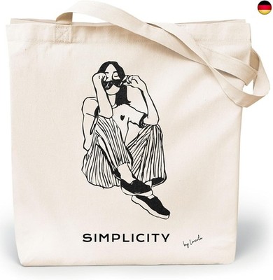 Stoffbeutel Bedruckt - Stofftasche - Baumwolltasche Bedruckt 100% B35 x H42 x T8