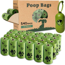 Biodegradable Dog Waste Bags - 540 Count, Extra Thick Leak Proof, Scented