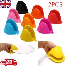 2pcs Oven Mitts Silicone Heat Resistant Pinch Mitts Anti Scalding Non Slip Glove