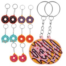  18 Pcs Donut Keychain Pendant Donuts Shaped Bag Doughnut Keychains