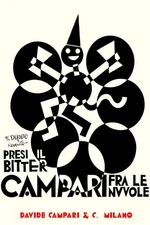 Poster poster poster advertising aperitif Bitter Campari Milan 50x70 cm.