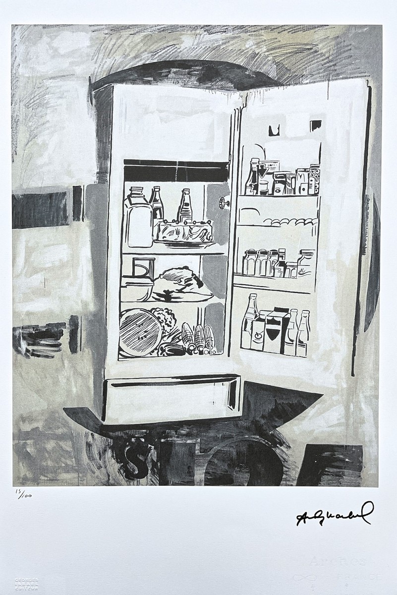 ANDY WARHOL - Icebox - signed, numbered edition 15/100, 38 x 56 cm