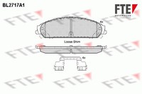 FTE Bremsbelagsatz Scheibenbremse 9010942 FüR Chrysler 300C Touring LX LE CRD