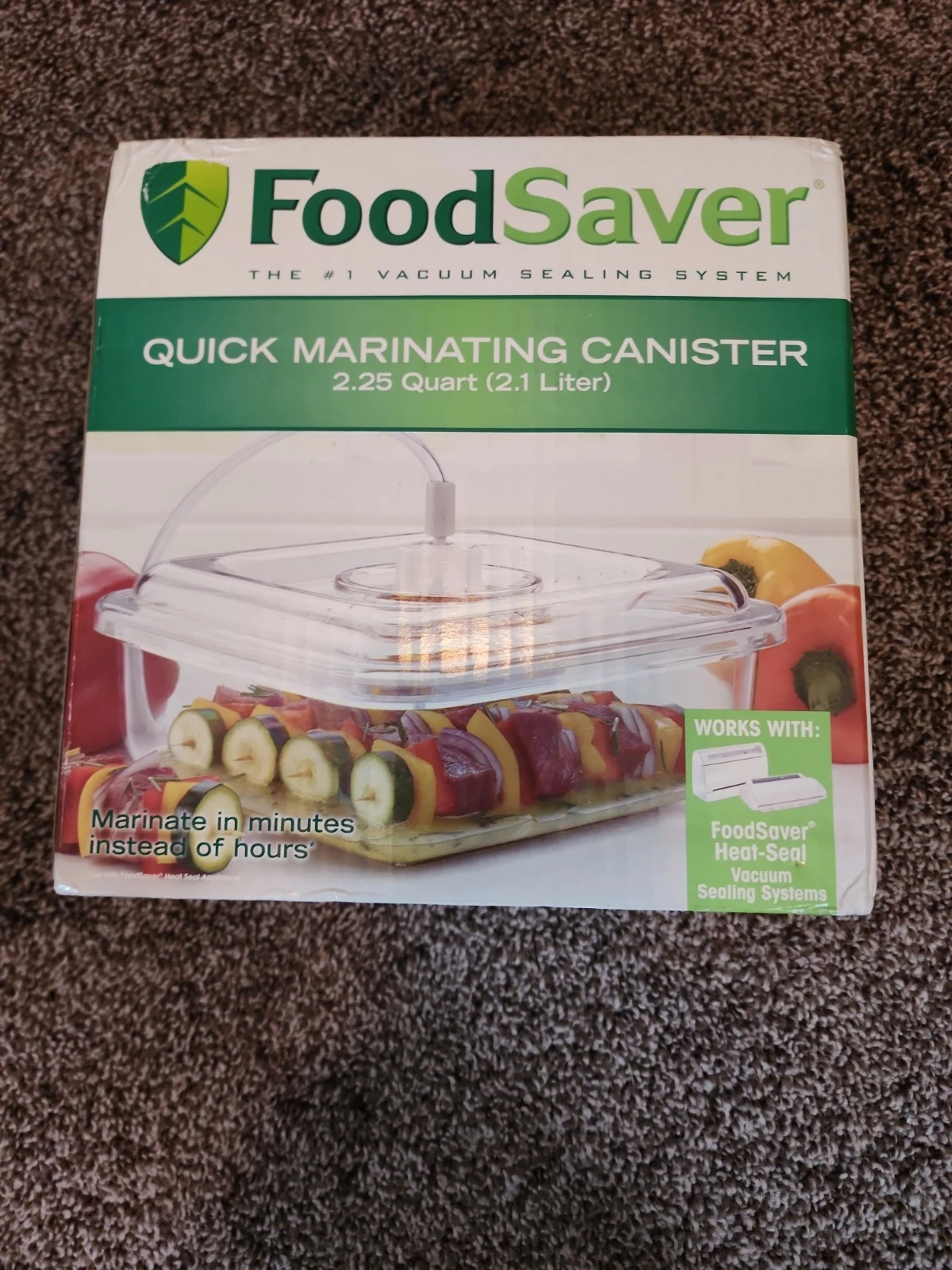 FoodSaver Quick Marinating Canister 2.25 Quart T02-0050-015 Vacuum Seal NIB!