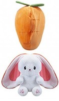 Hase Mit Karotte Wendbar PlüSch 35Cm Bunny Plush Merch Stofftier Kuscheltier Fan
