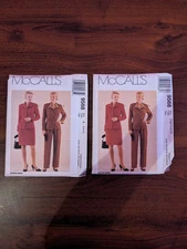 VTG McCalls 9568 Misses Business Suit Lined Jacket Pants Skirt SZ 6-22 UC FF
