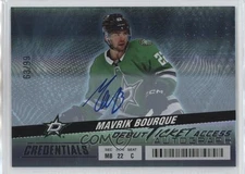 2024 Upper Deck Credentials Horizontal 63/99 Mavrik Bourque Rookie Auto RC 13og