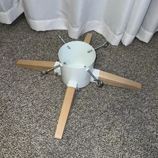 Harcohome Christmas Tree Stand 8.5-9’ Metal And Beechwood Stand For Live Tree. 