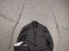 Canali Italy Design 13280 slim fit 2 button Business Classic Suit Dark Gray wool