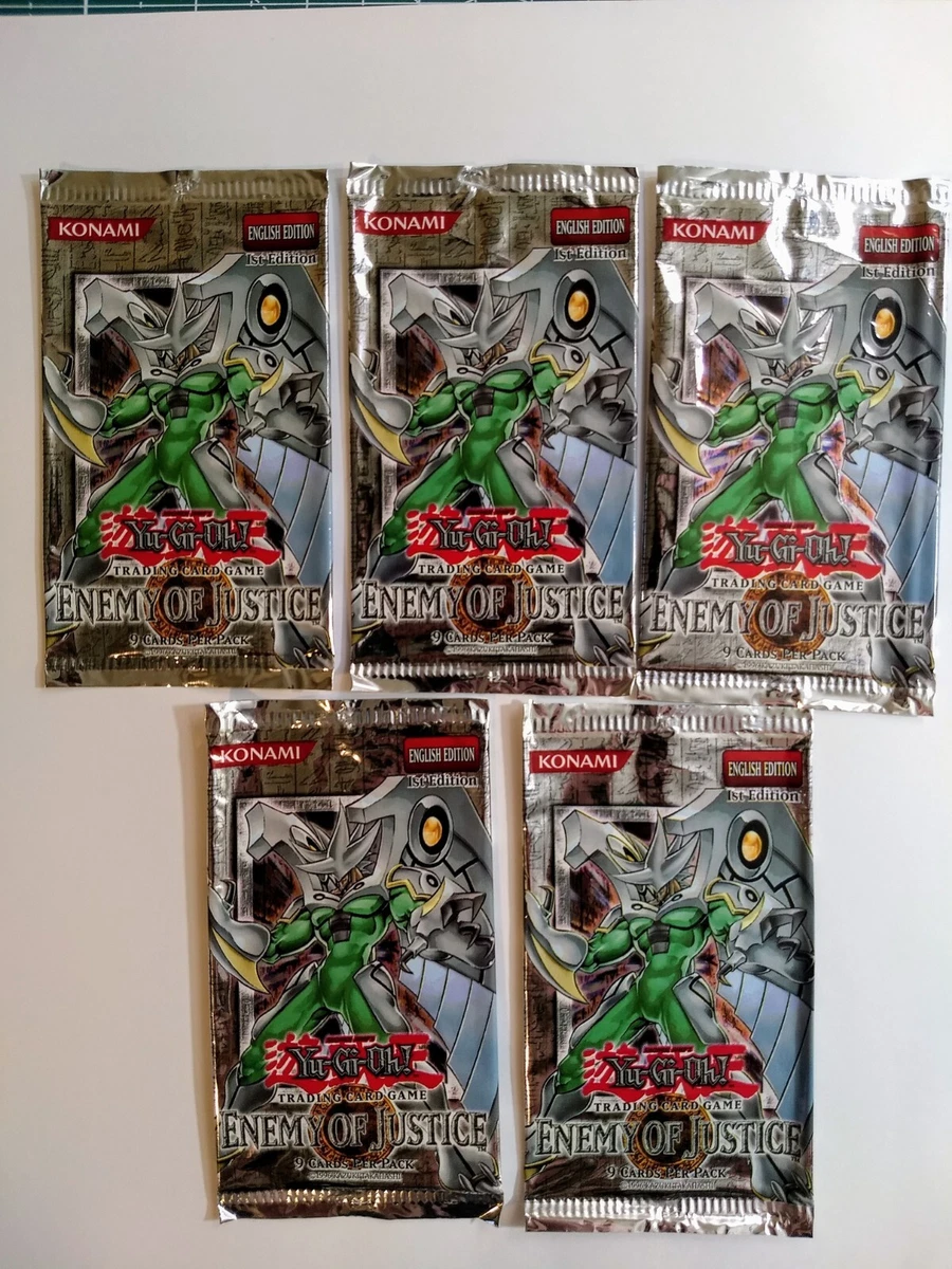 Yu-Gi-Oh! TCG Enemy of Justice Sealed Collectible Card Game Packs