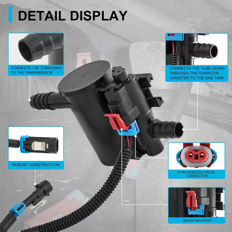 Vapor Canister Vent Solenoid Valve For Chevrolet Silverado GMC Sierra 1500 Foto 4 de 4