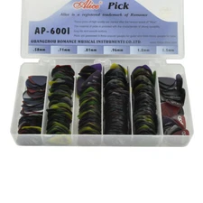 Lots of 100pcs Alice AP-I Matte Transparent PC Guitar Picks Plectrums