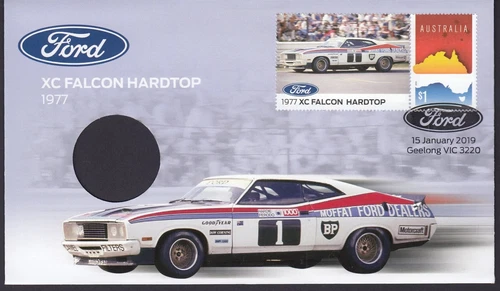 Australia 2019 XC Falcon Hard Top 1977 $1 Stamp FDC / PNC without coin