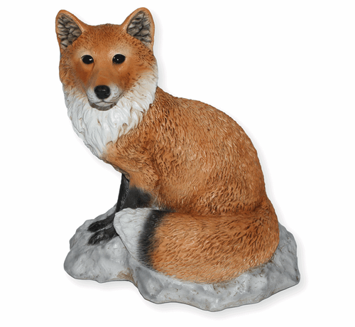 Deco Figura fuchs Sentado Sobre Roca Colección Castagna Figura De Resin H 24 CM - Imagen 2 de 5