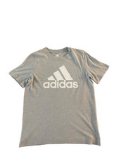 adidas kids grey graphic tee
