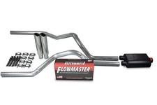 Dodge Ram 1500 94-03 2.5 Dual Exhaust Kits Flowmaster Super 40 Clamp On Tip
