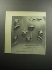 1956 Cartier Jewelry Advertisement - Diamonds from Cartier