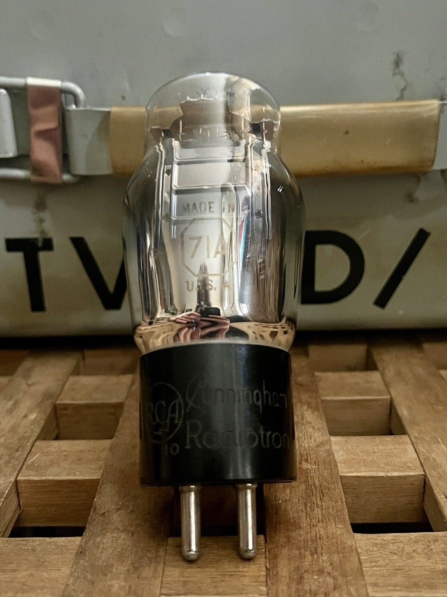 真空管 RCA⁄Cuninngham 45 engraved base near mint pair 真空管