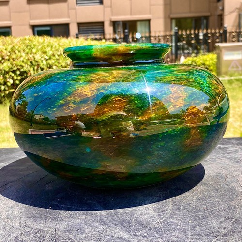 8.33LBNatural Colorful Jade Flower Vase Collection Decoration Treatment Stone - 第 3/14 張圖片