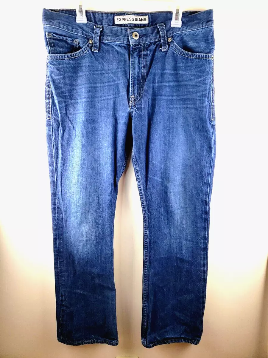 Express Kingston Classic Fit Boot Cut Jeans Men s size 34X32 eBay