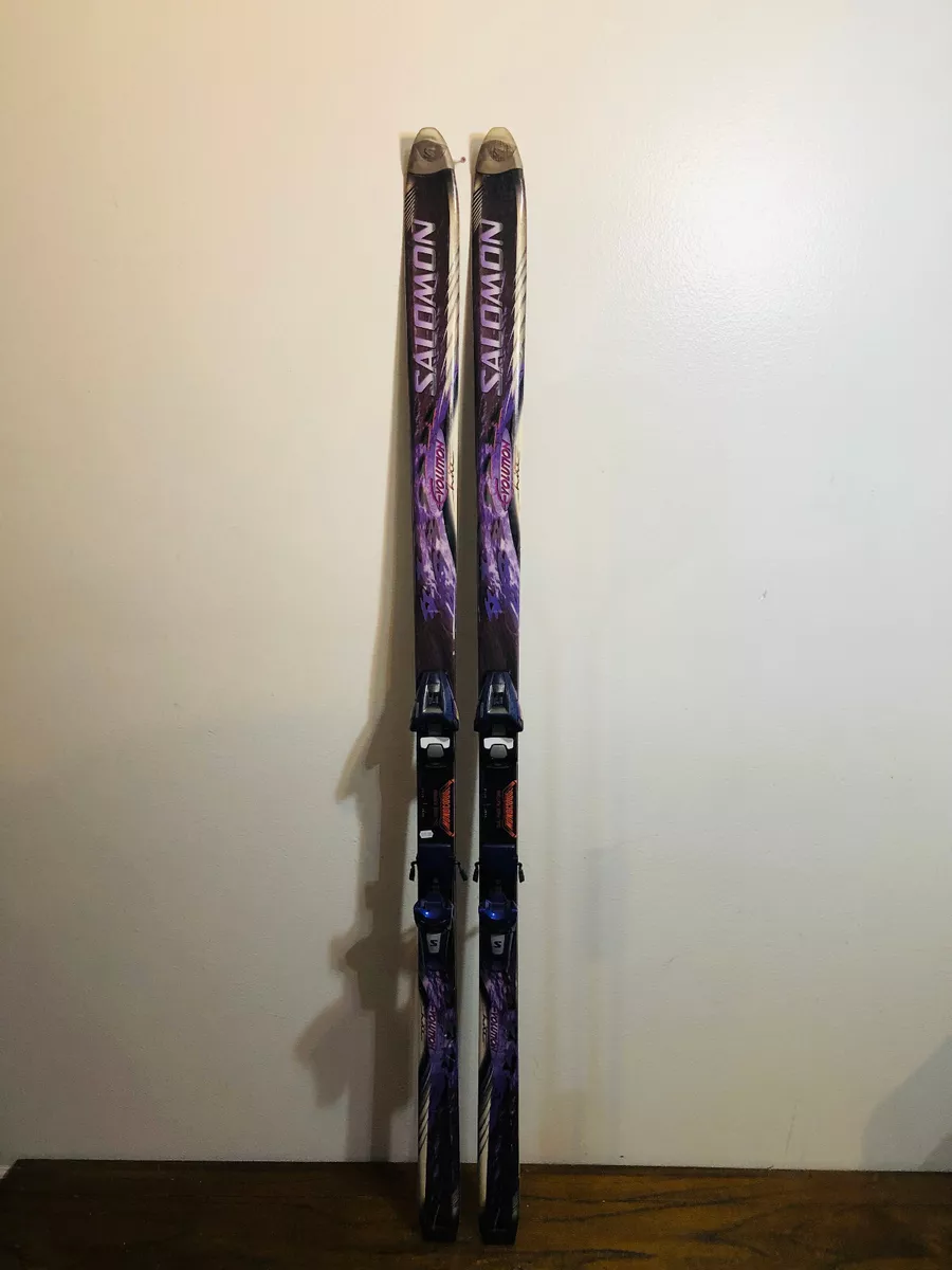 Vintage 90&#039;s Salomon Evolution Lite Downhill Skis 178 cm. Salomon 800 Bindings