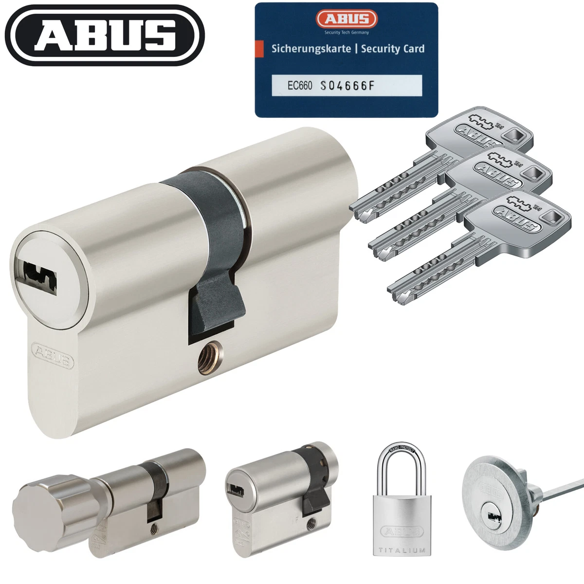 ABUS EC660 Profile Double Cylinder Length (A/B) 50/50mm (C