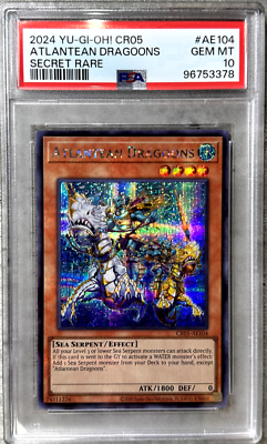 Yugioh Card Atlantean Dragoons Secret Rare PSA 10 Gem Mint, CR05-AE104 2024 (1) | eBay Yugioh Card Atlantean Dragoons Secret Rare PSA 10 Gem Mint, CR05-AE104 2024 (1) | eBay