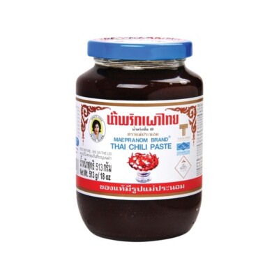 Thai Chili Paste in Öl 513g Mae Pranom Thailändische Chilipaste Maepranom NEU