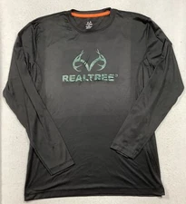 Realtree Long Sleeve Shirt Men's Large Black